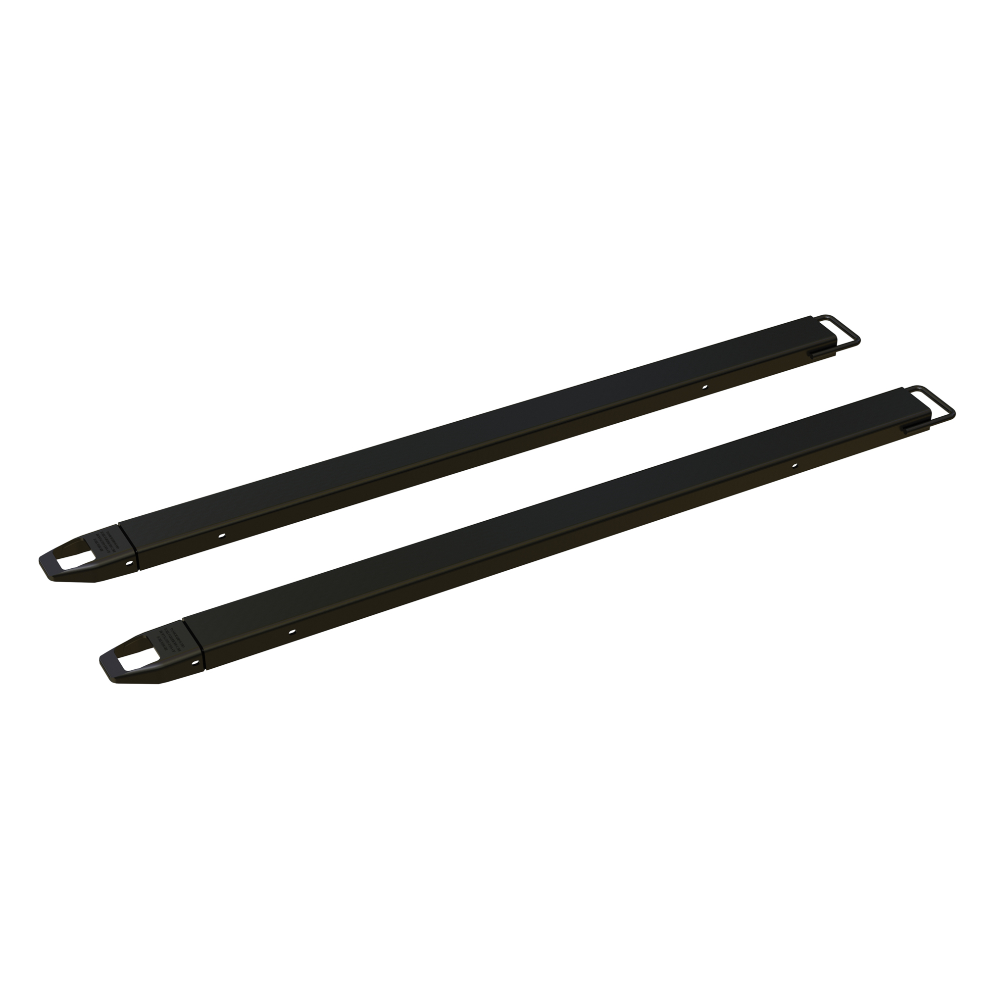 Vestil Fork Extensions - 4in. x 84in., 4000-Lb. Capacity, Steel, Black, Model# FE-4-84-BK